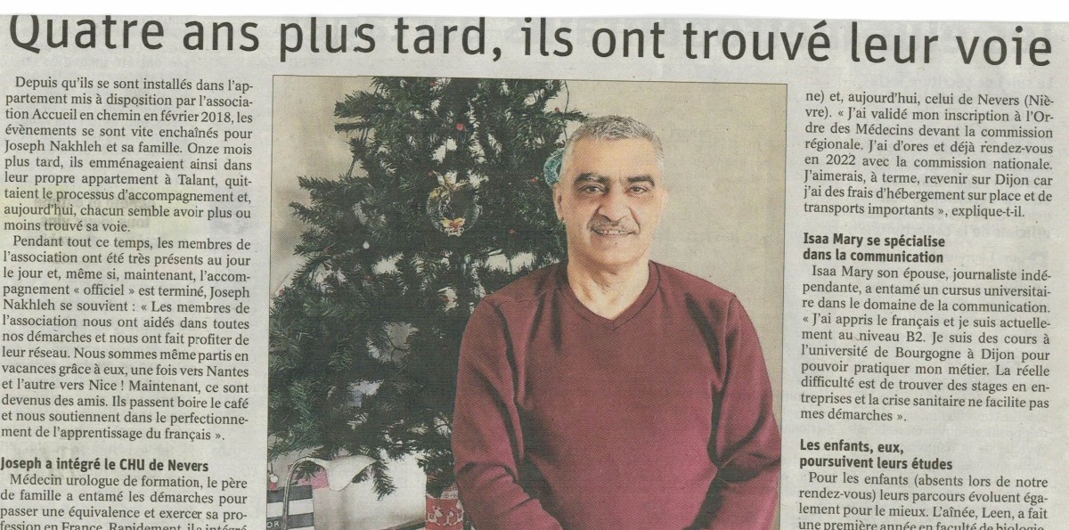 Les quatre ans des Nakhleh dans le Bien&nbsp;Public